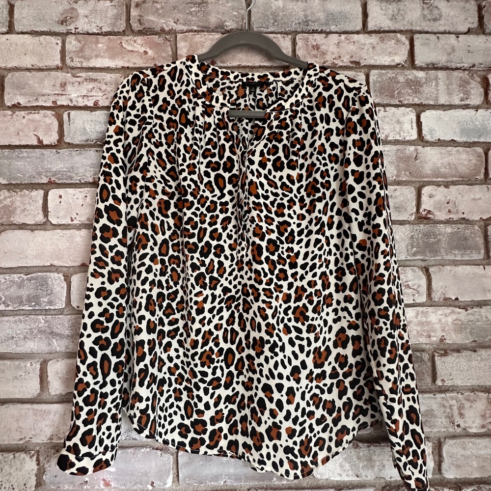 Talbots Leopard blouse